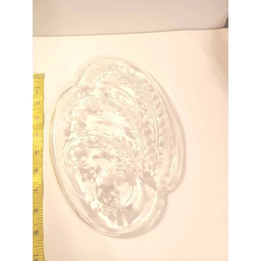Vintage 1950's Federal Glass Company Snack Tray Set of 3
